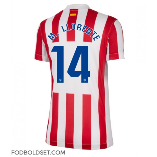 Atletico Madrid Marcos Llorente #14 Hjemmebanetrøje Dame 2025-26 Kortærmet